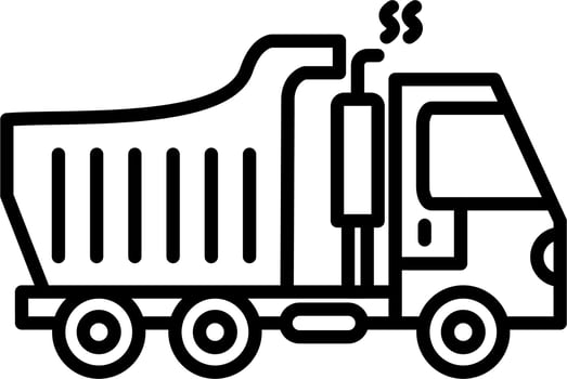 Dumper Truck Vector Icon