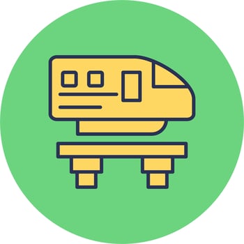 Monorail Vector Icon