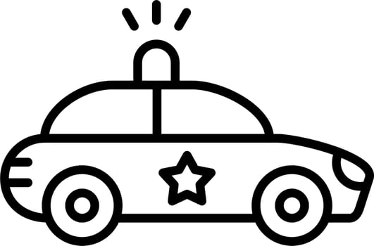Police Car Vector Icon