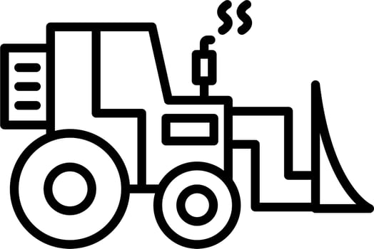 Bulldozer Vector Icon