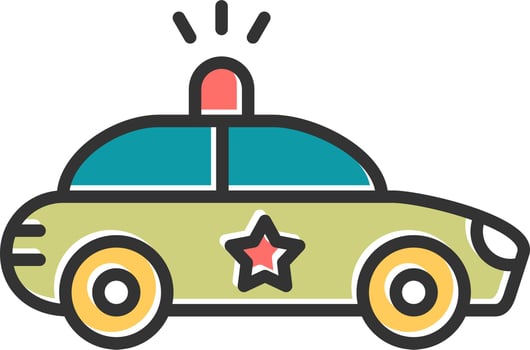 Police Car Vector Icon