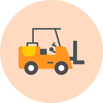 Forklift Vector Icon