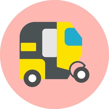 Tuk Tuk Vector Icon