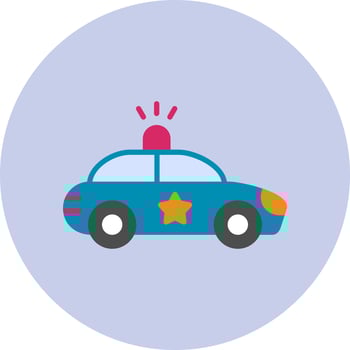 Police Car Vector Icon