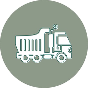Dumper Truck Vector Icon