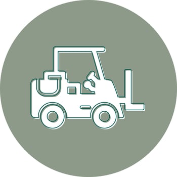 Forklift Vector Icon