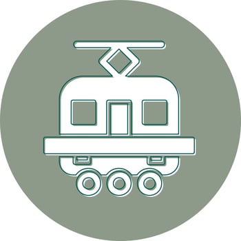 Tram Vector Icon