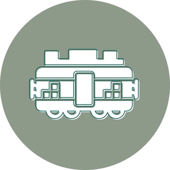 Train Cargo Vector Icon