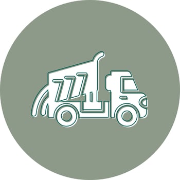 Dumper Truck Vector Icon
