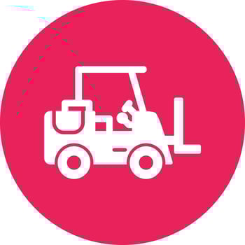 Forklift Vector Icon