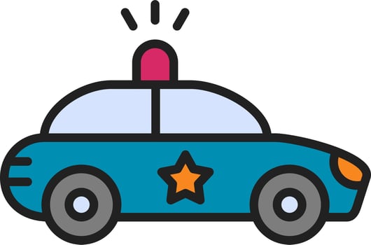 Police Car Vector Icon