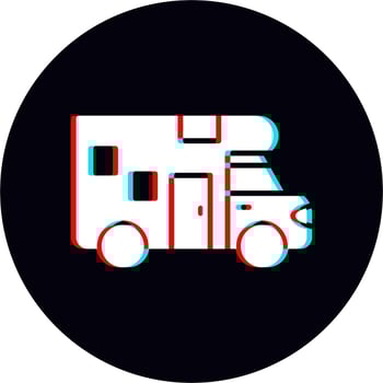 Camper Van Vector Icon