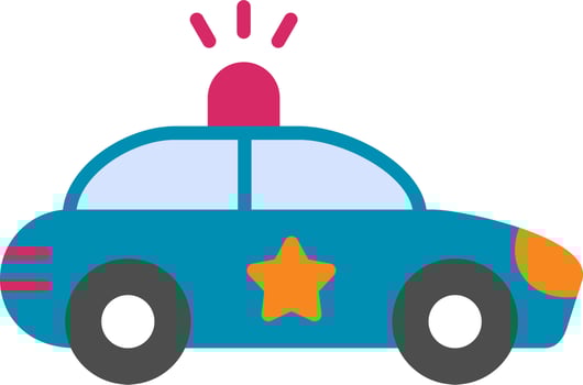 Police Car Vector Icon