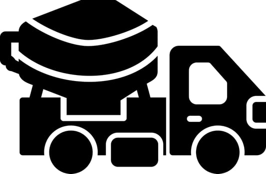Cement Truck Vector Icon