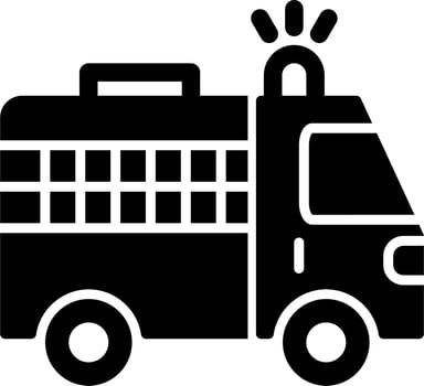 Police Van Vector Icon