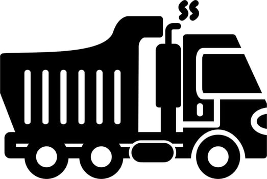 Dumper Truck Vector Icon