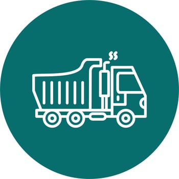 Dumper Truck Vector Icon