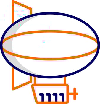 Blimp Vector Icon