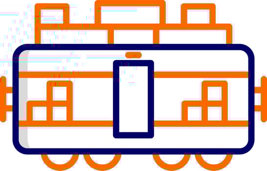 Train Cargo Vector Icon