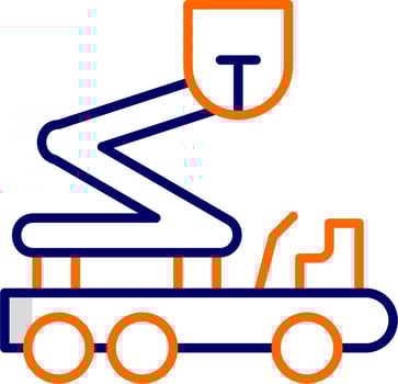 Boom Lift Vector Icon