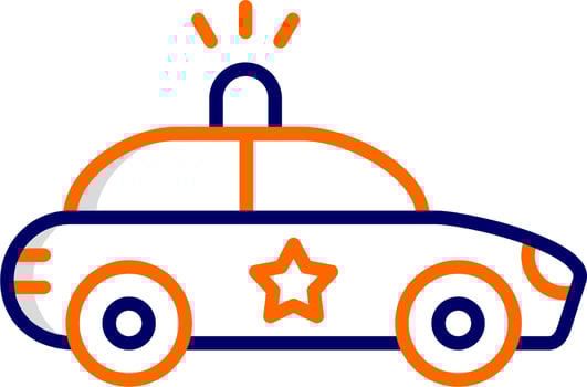 Police Car Vector Icon