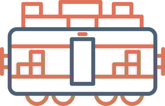 Train Cargo Vector Icon