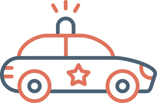 Police Car Vector Icon