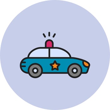 Police Car Vector Icon