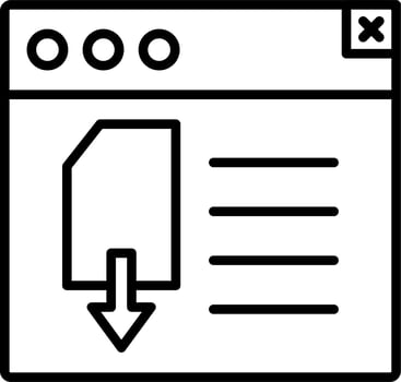 Page Download Vector Icon