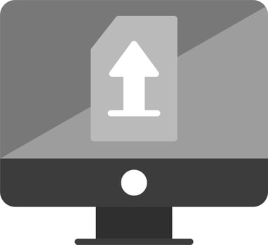 Upload File Vector Icon