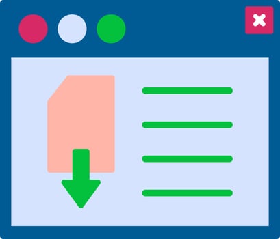 Page Download Vector Icon