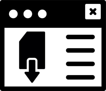 Page Download Vector Icon