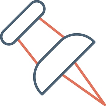 Push Pin Vector Icon