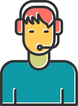 Customer Service Agent Vector Icon