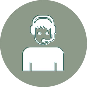 Customer Service Agent Vector Icon