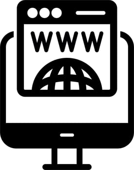 Domain Registration Vector Icon