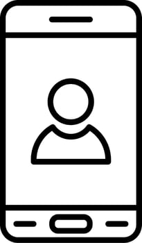 Mobile User Vector Icon