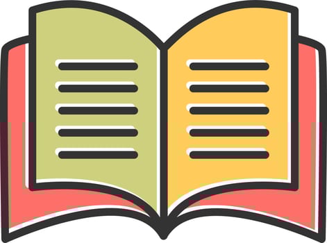 Open Book Vector Icon