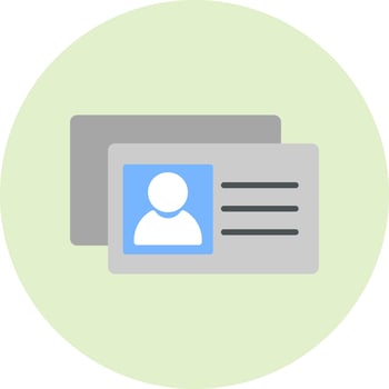 Business Cards Vector Icon