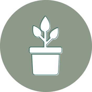 Plant Pot Vector Icon