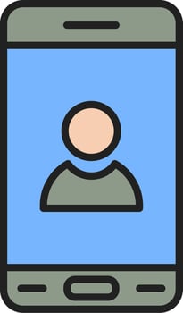 Mobile User Vector Icon