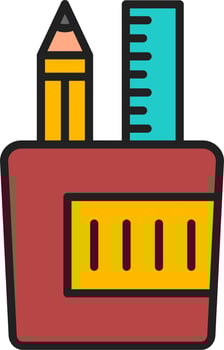 Stationery Mug Vector Icon