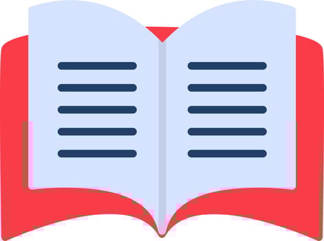 Open Book Vector Icon