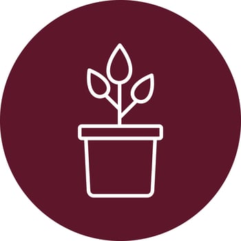 Plant Pot Vector Icon