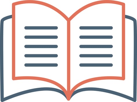 Open Book Vector Icon