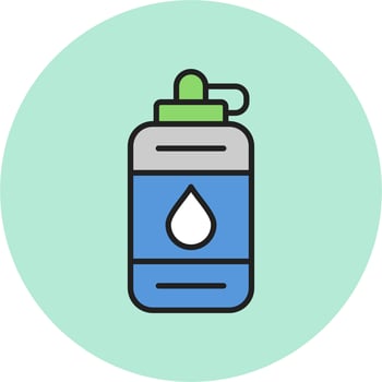 Water Bottle Vector Icon