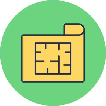 House Plan Vector Icon