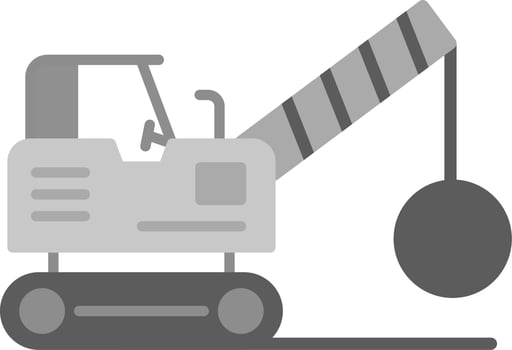 Demolition Truck Vector Icon