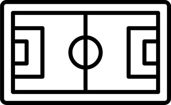 Football Pitch Vector Icon