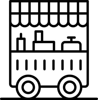 Food Cart Vector Icon